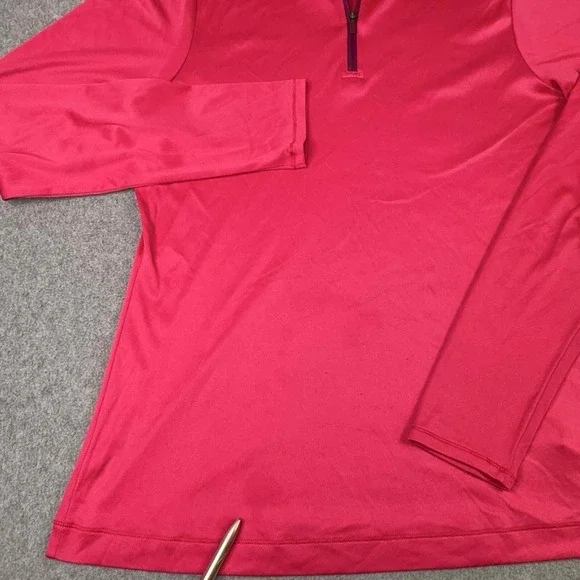 Mountain Hardware 1/4 Zip Mock Neck Pink Pullover Wicking Women's Size M Outdoor - Picture 8 of 10
